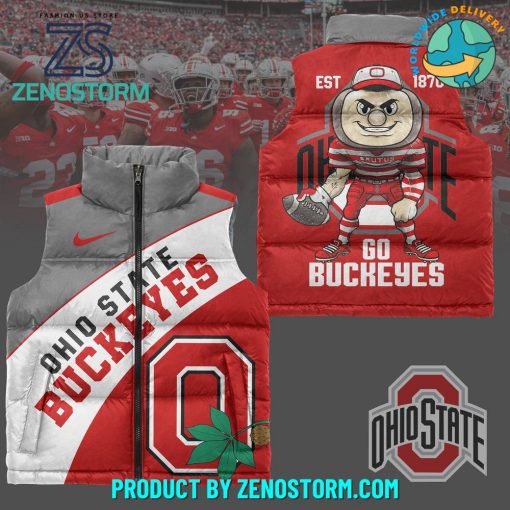 Ohio State Buckeyes 2024 Football Sleeveless Puffer Down Vest