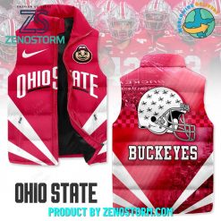 Ohio State Buckeyes Football New 2024 Sleeveless Puffer Down Vest