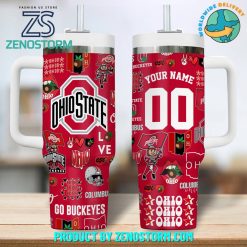 Ohio State Buckeyes Football Personalized Stanley Tumbler