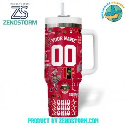 Ohio State Buckeyes Football Personalized Stanley Tumbler