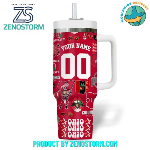 Ohio State Buckeyes Football Personalized Stanley Tumbler