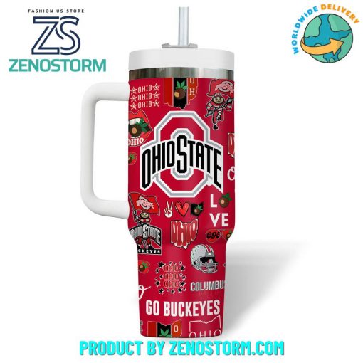 Ohio State Buckeyes Football Personalized Stanley Tumbler