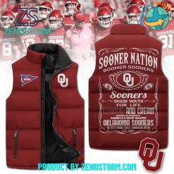 Oklahoma Sooners NCAA Sleeveless Puffer Down Vest