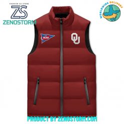 Oklahoma Sooners NCAA Sleeveless Puffer Down Vest