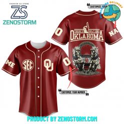 Oklahoma Sooners Only One Personalized Baseball Jersey