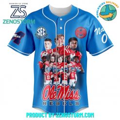 Ole Miss Rebels Come To The Sip Customized Baseball Jersey