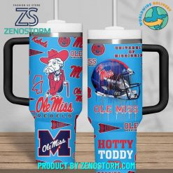 Ole Miss Rebels Football Hotty Toddy Blue Stanley Tumbler