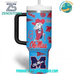 Ole Miss Rebels Football Hotty Toddy Blue Stanley Tumbler