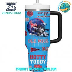 Ole Miss Rebels Football Hotty Toddy Blue Stanley Tumbler