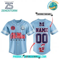 Ole Miss Rebels Football Special Personalized Baseball Jersey