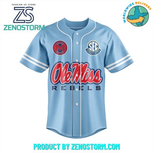 Ole Miss Rebels Football Special Personalized Baseball Jersey