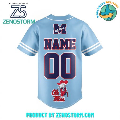 Ole Miss Rebels Football Special Personalized Baseball Jersey