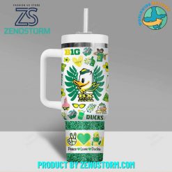 Oregon Ducks NCAA Peace Love Stanley Tumbler