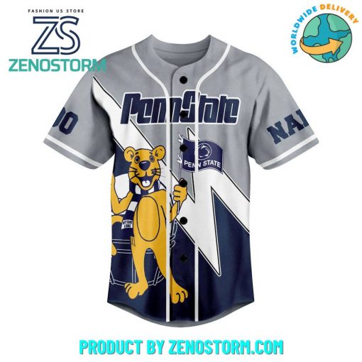 Penn State Football Custom Name Baseball Jersey