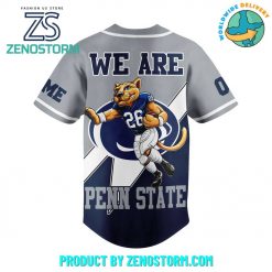 Penn State Football Custom Name Baseball Jersey