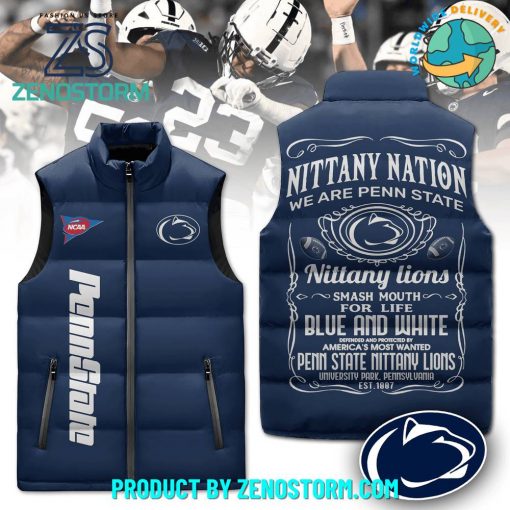 Penn State Nittany Lions NCAA Sleeveless Puffer Down Vest