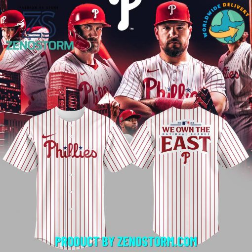 Philadelphia Phillies 2024 NL East Division Champions Baseball Jersey