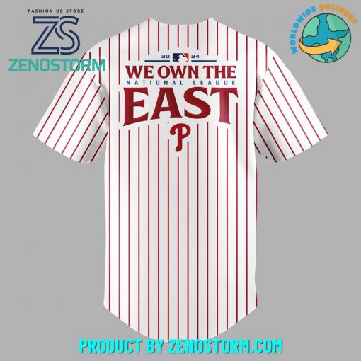 Philadelphia Phillies 2024 NL East Division Champions Baseball Jersey