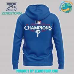 Philadelphia Phillies 2024 NL East Division Champions Blue Combo Hoodie Pants Cap 3