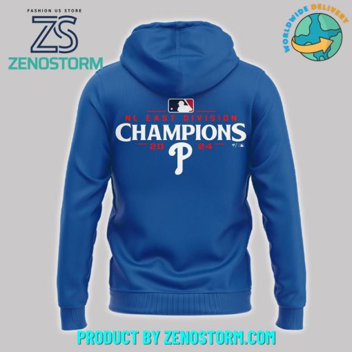 Philadelphia Phillies 2024 NL East Division Champions Blue Combo Hoodie, Pants, Cap