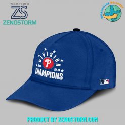 Philadelphia Phillies 2024 NL East Division Champions Blue Combo Hoodie Pants Cap 6