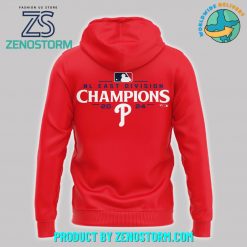 Philadelphia Phillies 2024 NL East Division Champions Red Combo Hoodie Pants Cap 3