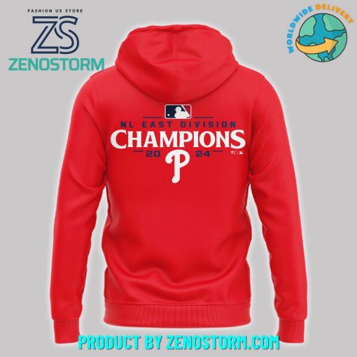 Philadelphia Phillies 2024 NL East Division Champions Red Combo Hoodie, Pants, Cap