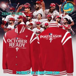 Philadelphia Phillies MLB Postseason Locker Room Baseball Jacket Red