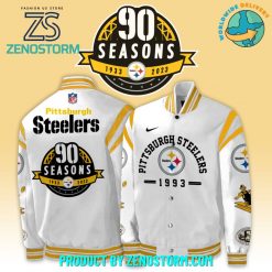 Pittsburgh Steelers NFL 90 Season Baseball Jacket