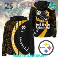 Pittsburgh Steelers NFL Here We Go Zip Hoodie