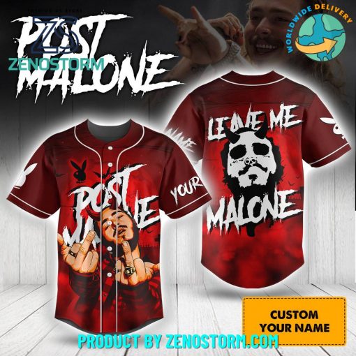 Post Malone Leave Me Malone Baseball Jersey