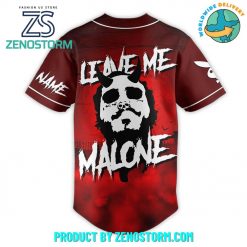 Post Malone Leave Me Malone Baseball Jersey