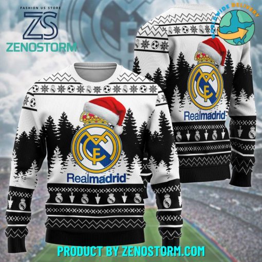 Real Madrid 2024 Soccer Team Ugly Christmas Sweater