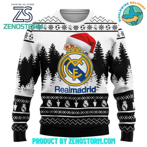 Real Madrid 2024 Soccer Team Ugly Christmas Sweater