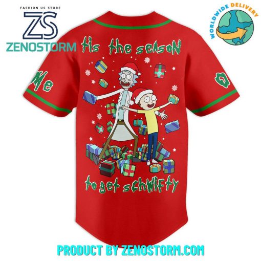 Rick and Morty Merry Christmas 2024 Customized Baseball Jersey