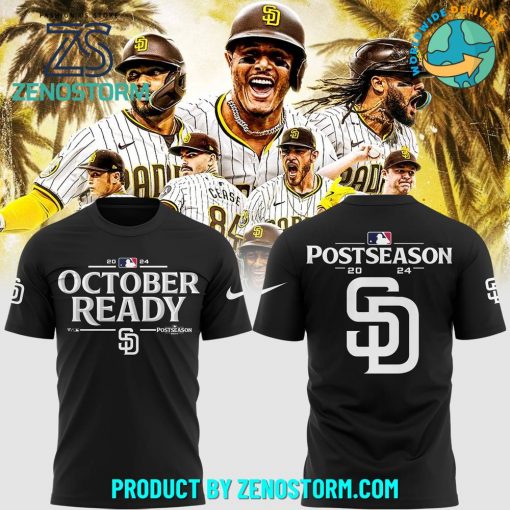 San Diego Padres October Ready 2024 Black Shirt