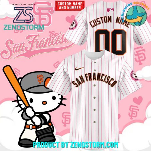 San Francisco Giants Hello Kitty Night Customized Baseball Jersey