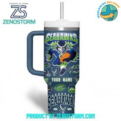 Seattle Seahawks NFL 2024 Custom Name Stanley Tumbler