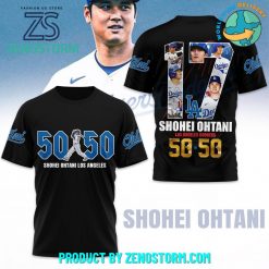 Shohei Ohtani Shotime Los Angeles Dodgers 50/50 Shirt – Black