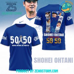 Shohei Ohtani Shotime Los Angeles Dodgers 50/50 Shirt – Blue