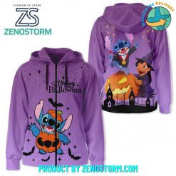 Stitch 2024 Happy Halloween Special Hoodie Zip Hoodie Sweatshirt