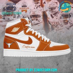 Texas Longhorns Football Custom Name Air Jordan 1