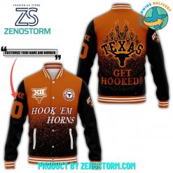 Texas Longhorns Football Customized Baseball Jacket