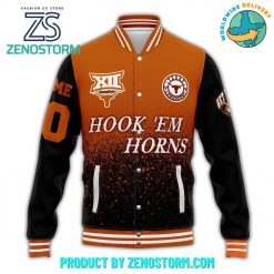 Texas Longhorns Football Customized Baseball Jacket