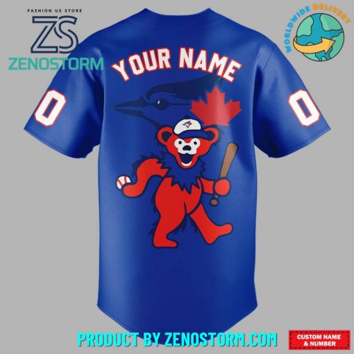 Toronto Blue Jays x Grateful Dead Customized Baseball Jersey