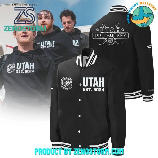 Utah Hockey Club Welcome NHL To 2024 Baseball Jacket