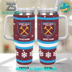 West Ham United EPL Bling Diamond Personalized Stanley Tumbler