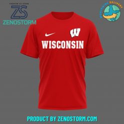 Wisconsin Badgers Football Jump Around Shirt Red