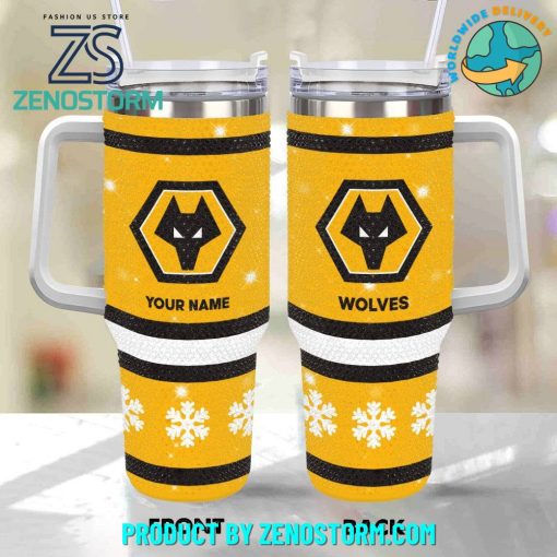 Wolverhampton Wanderers EPL Bling Diamond Personalized Stanley Tumbler