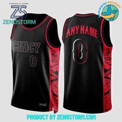 2024 Cincinnati Reds Custom Name Basketball Jersey